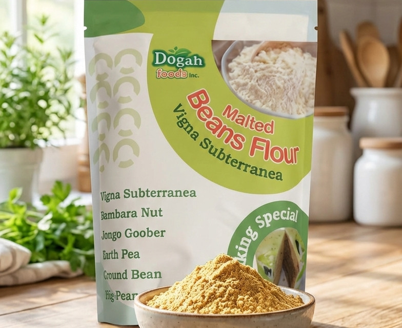 Dogah Foods Malted Bambara Nut Flour for baking healthy bread and pastries