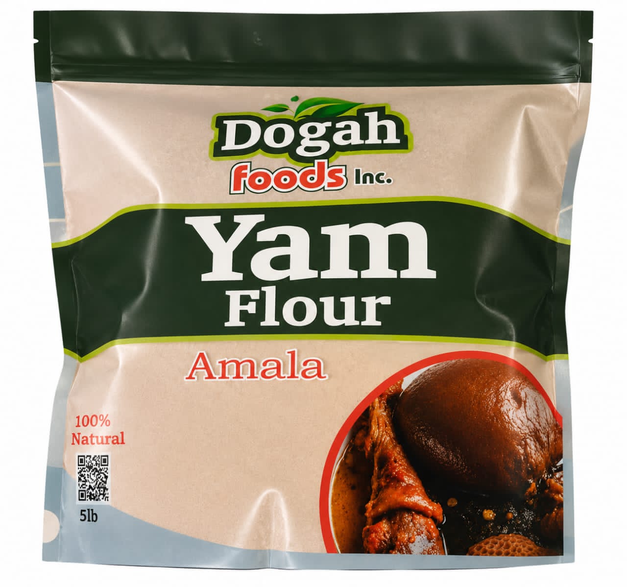 Yam Flour (Amala Flour) – 5 lbs (4 Pack)